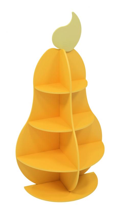 Стелаж "Груша" з МДФ АНШАР ГРУП (59727), 1050х525х2000 мм.